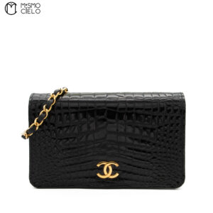 CHANEL Push Lock Crocodile Mini  Shoulder Bag Series 7 ^*