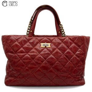 CHANEL Matelasse Chain Tote Aged Calfskin ^