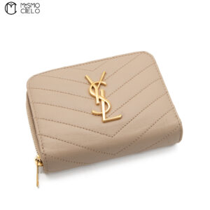 YVES SAINT LAURENT Beige Cassandre Wallet