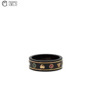 GUCCI 18K Gold and Topaz Icon 3.2g Ring #19 *