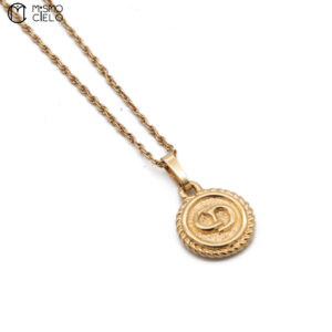 CHRISTIAN DIOR Gold CD Pendant and Chain 44 cm