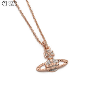 VIVIENNE WESTWOOD Rose Gold Necklace with Pendants  Approx 50cm