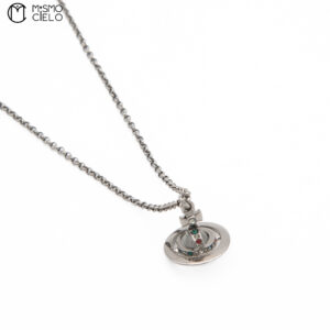 VIVIENNE WESTWOOD Silver Necklace with Pendants  Approx 46cm * ^