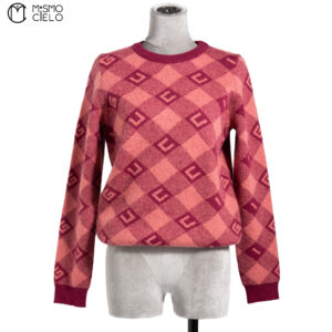 GUCCI Knitted Intarsia Mohair Sweater XS