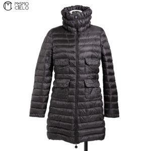 MONCLER Black ZEIA GIUBBOTTO Long Down Jacket Size 2