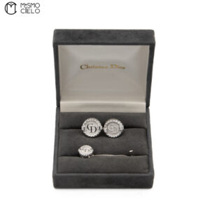 CHRISTIAN DIOR Cufflinks And Tie Pin Set Various Styles *